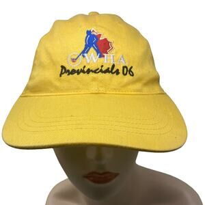 OWHA Provincials 2006 Baseball Hat Womens One Size Hockey Yellow Adjustable